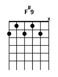 draw 3 - F#9 Chord